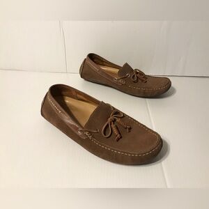 Hush Puppies Dart H905337 genuine leather loafers shoes men size 10 M